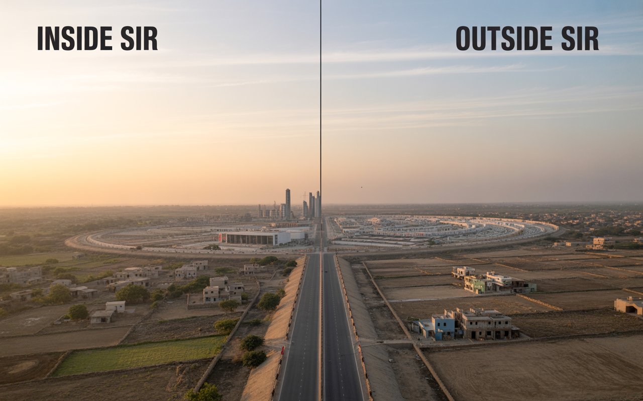 Difference between Inside SIR and Outside SIR in Dholera